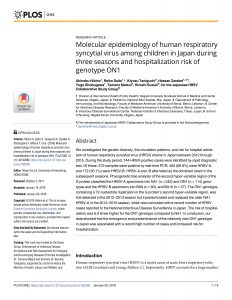 2018_Molecular epidemiology of RSV_Hibino