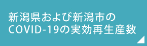 新潟県および新潟市のCOVID-19の実効再生産数